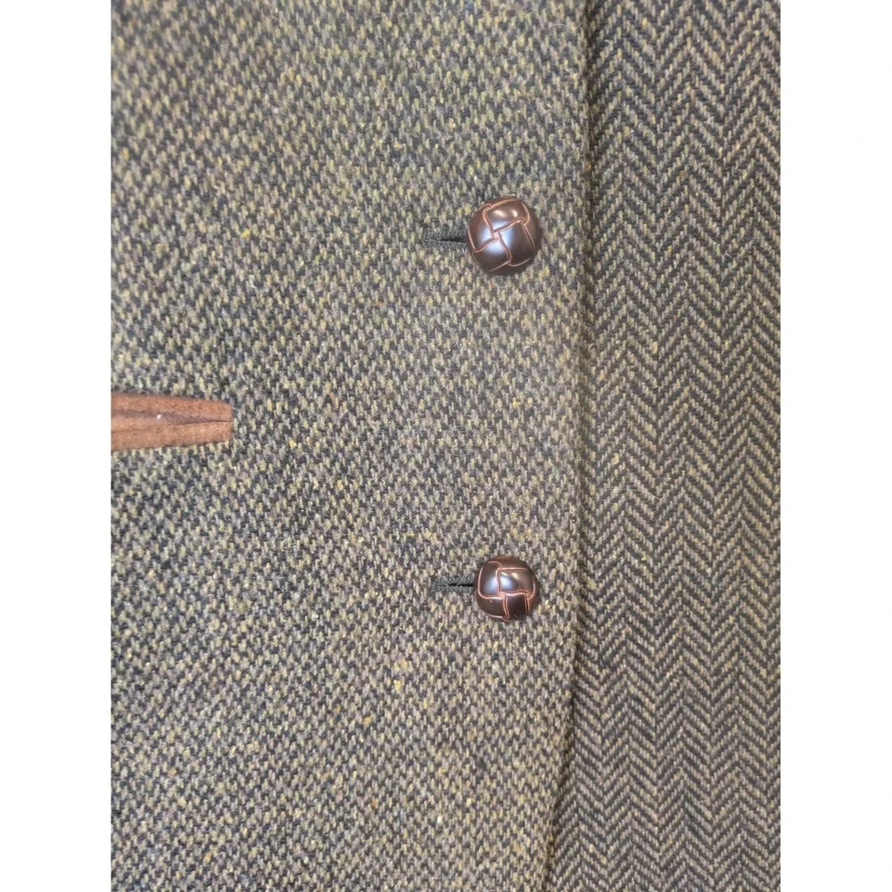 The Limited Blazer Men's M Brown Herringbone Wool Blend Faux